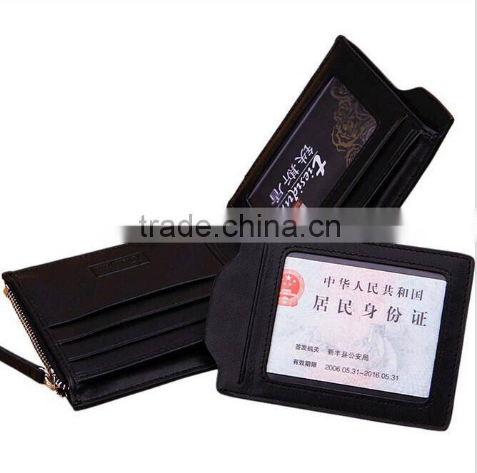 Custom design branded man genuine cow leather wallet