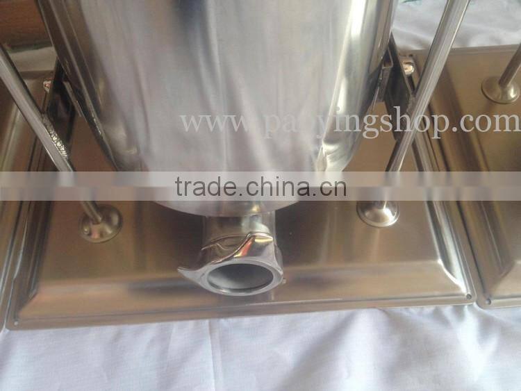 3L Commercial Stainless Steel Manual Hand Crank Sausage Stuffer and Churros Machine