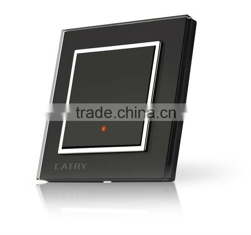 1 GANG 2 WAY GOLD TABLET SWITCH,NEW STYLE WALL SWITCH,GLASS PANEL SWITCH