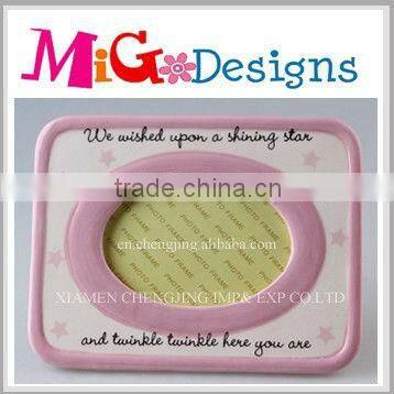 Cute Design Wholesale Art Hot Sale Ceramic Photo Frame Gift
