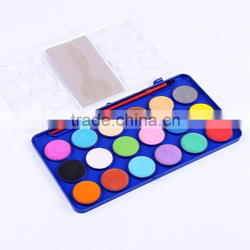 Wholesale solid powder watercolor mini paint cakes set professional quality bulk,Chinese watercolor paints manufacturer
