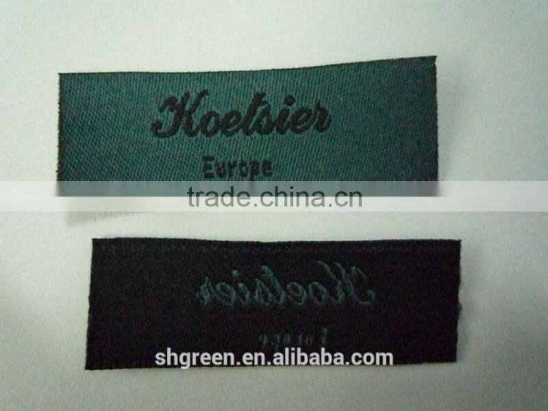 soft damask washing instructions woven label for down wear