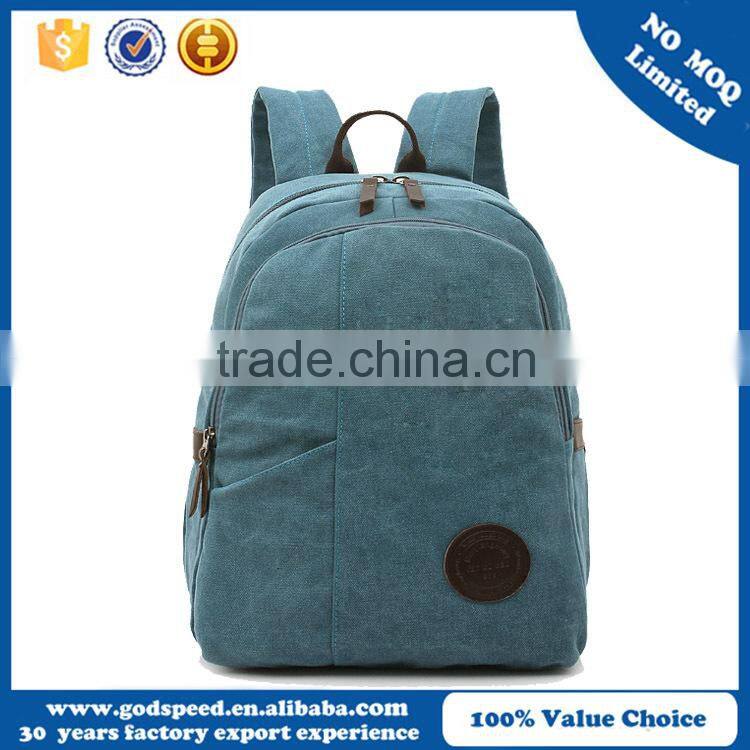cheap and durable canvas backpack for middle school student