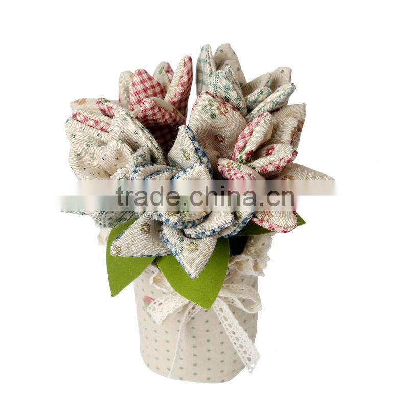 Handmade fragrance home flower decoration filled with activated bamcoo charcoal