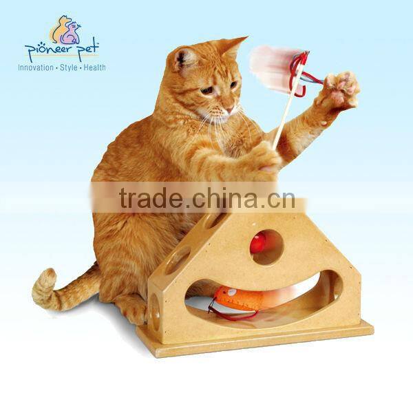 Wooden cat toys
