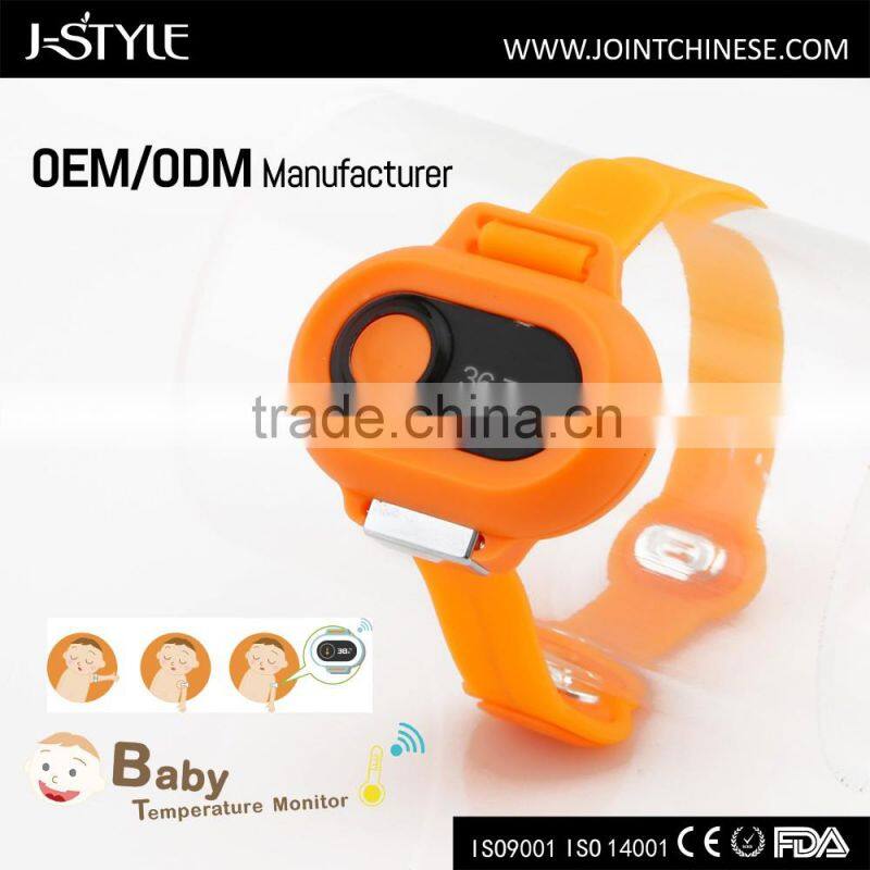 J-style bluetooth Digital Baby Thermometer monitor 24 hours measurement
