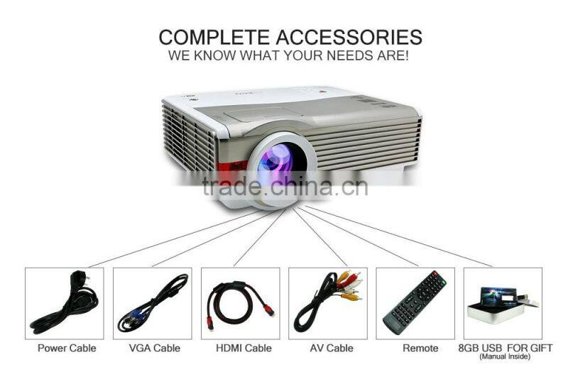 New Multimedia LED Projector Home Cinema AV VGA USB HDMI HD 1080P projector