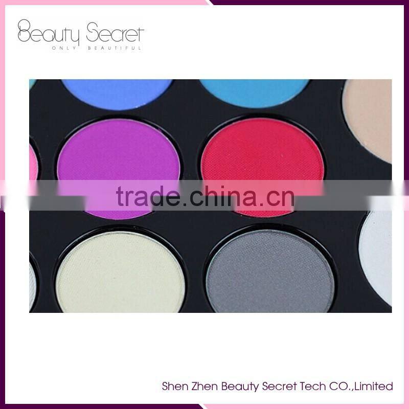 Wholesale cosmetics makeup high pigment glitter eyeshadow with mirror