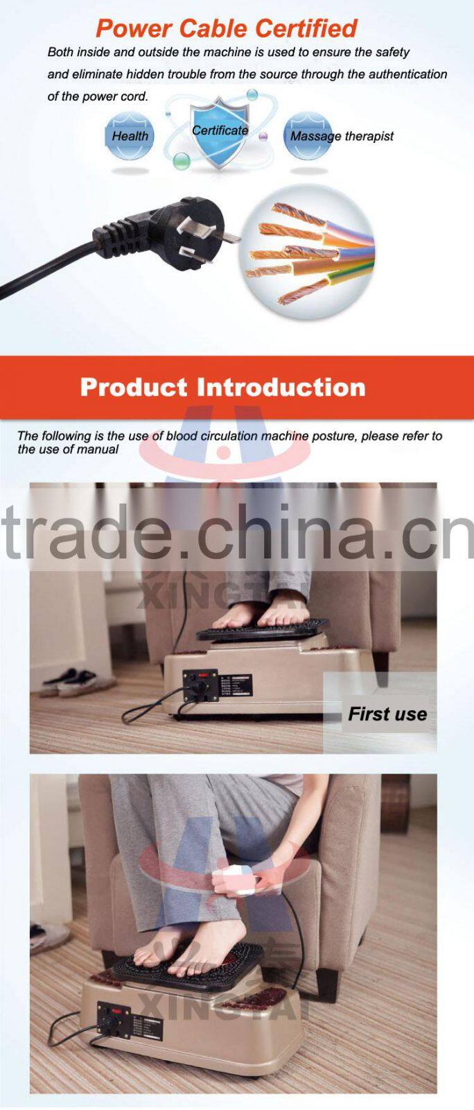 XT-8805-6 Mode Big Shiatsu Electric Electronic Roller Full Leg Infrared Vibrating Price Luxurious Blood Circulation Foot Massage