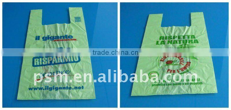 Biodegradable eco friendly cornstarch shopping bag