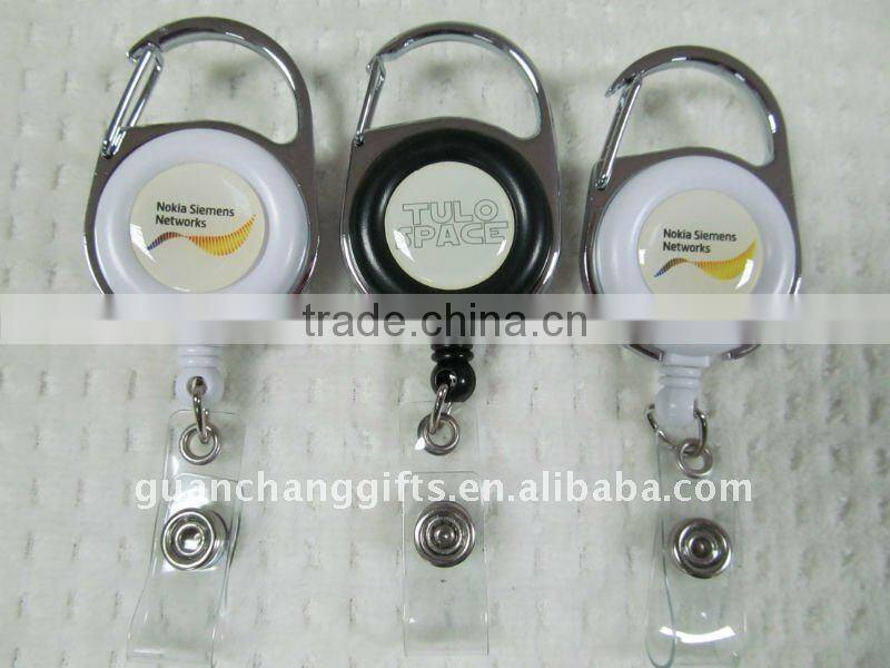 metal yoyo id badge reel