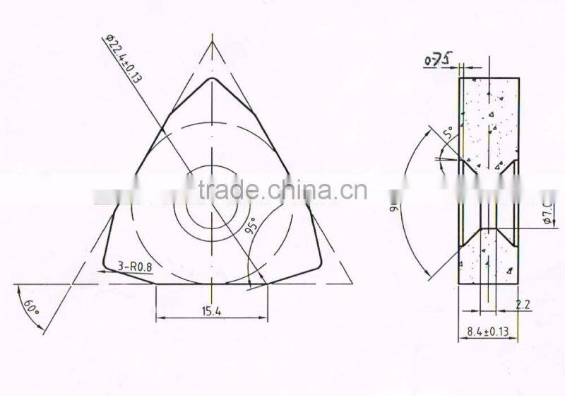 wholesale cemented carbide peeling inserts with low price