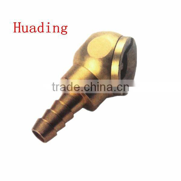 1/4 " 5/16" hose barb air chuck ,brass body with clip