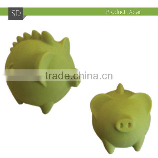 Rubber Ball With Teeth Dog Toy