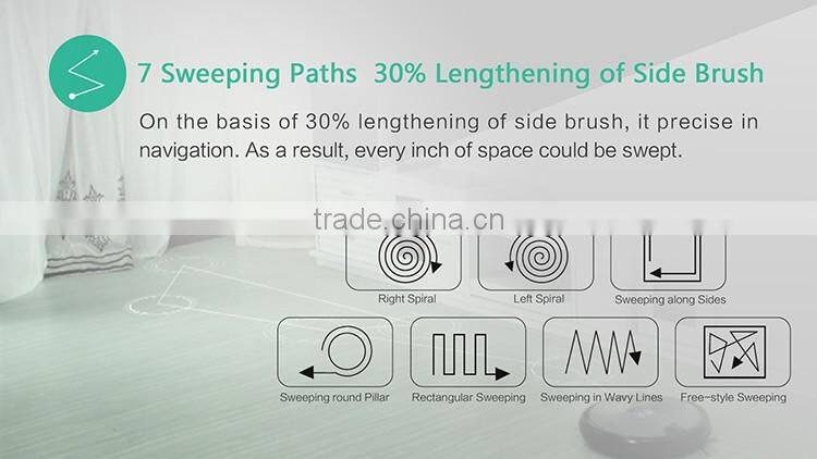 24w 14.8V 2600mAh 350mm Diameter Li-ion Battery Intelligent Vacuum Robotic Cleaner with Wifi APP Remote Control and Camera