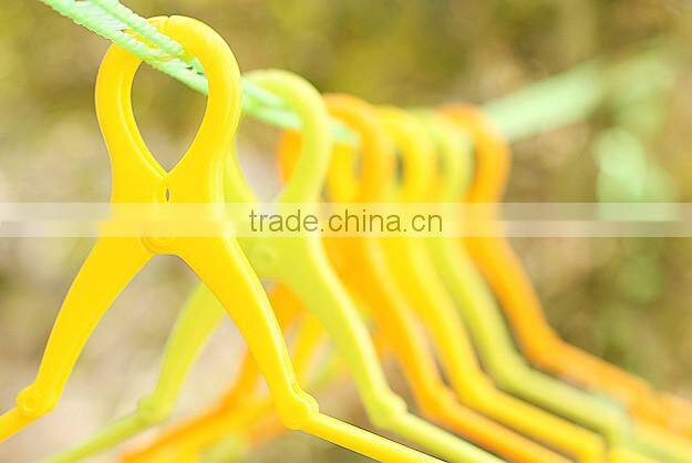 6pcs windproof Portable Folding Plastic Clothing Coat Hanger Travel Foldable Hanger