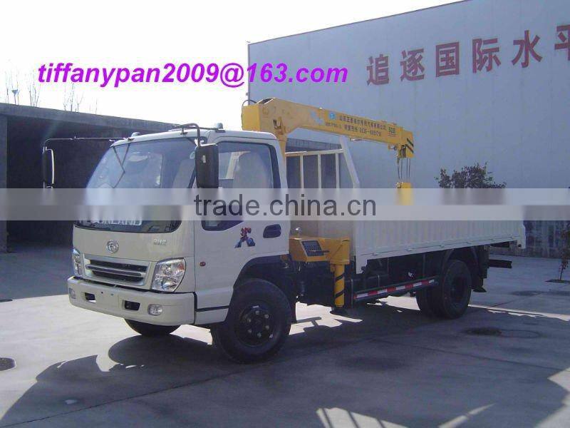 truck with loading crane