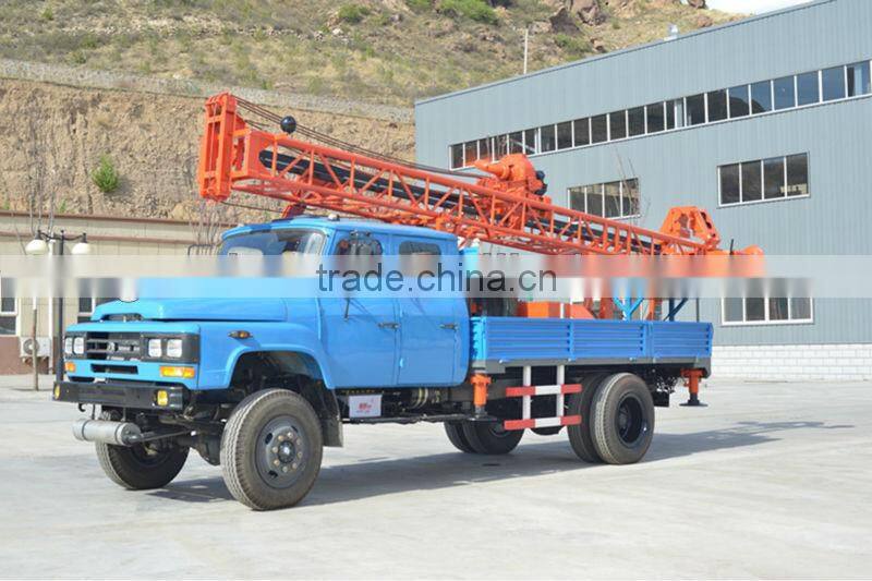 Power head type china trailer used drilling rig with normal-reverse circulation