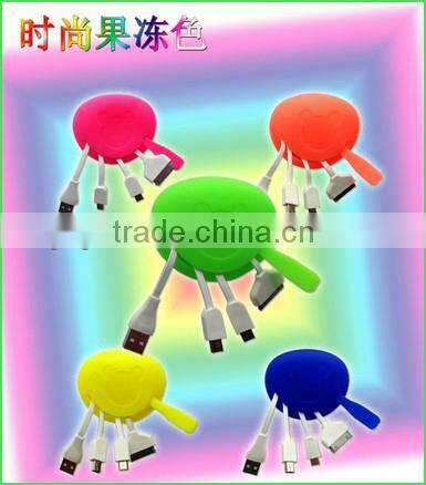 4 in 1 retractable usb cable for all mobile phone