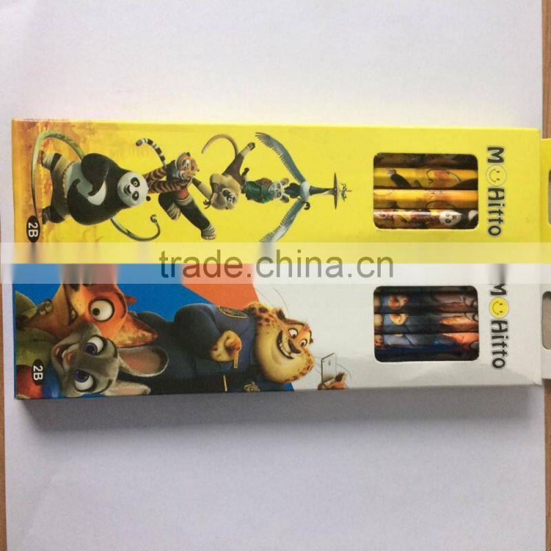 Factory direct sale student pencil kid cheap HB wood pencil