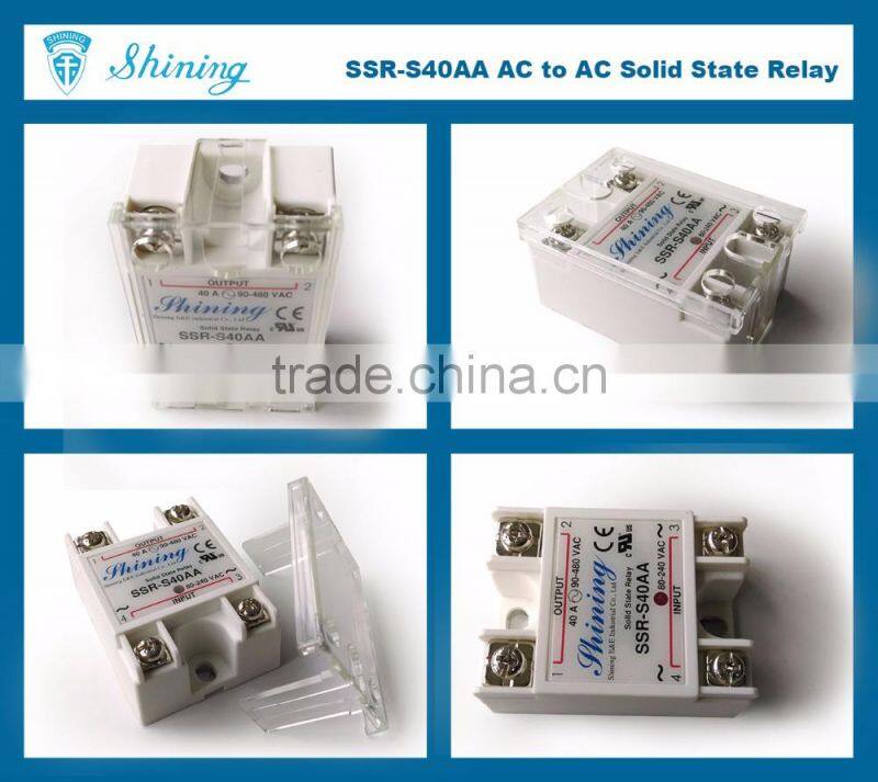 SSR-S40AA Panel Mounting Solid State Electric 40A Relay Module