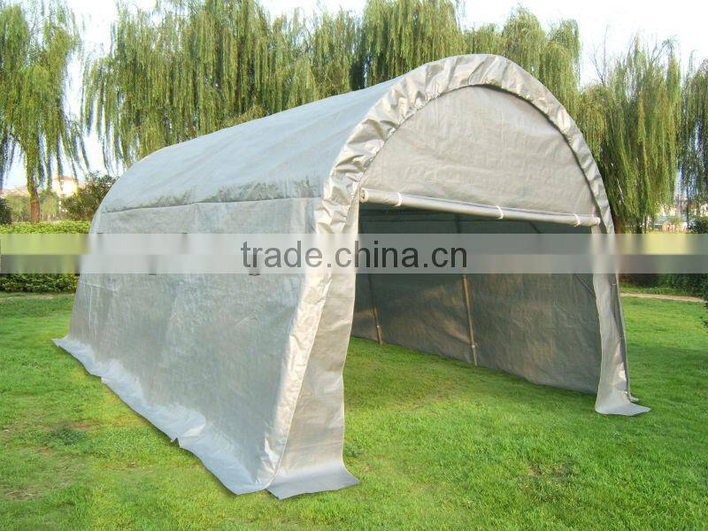 ROUND ROOF Silver PE Carport garage/PE dome garage
