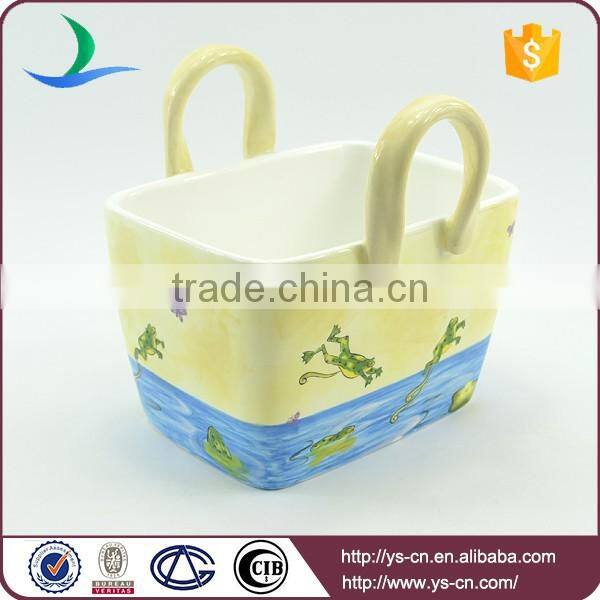 Ceramic Frog Basket Kitchen Ware