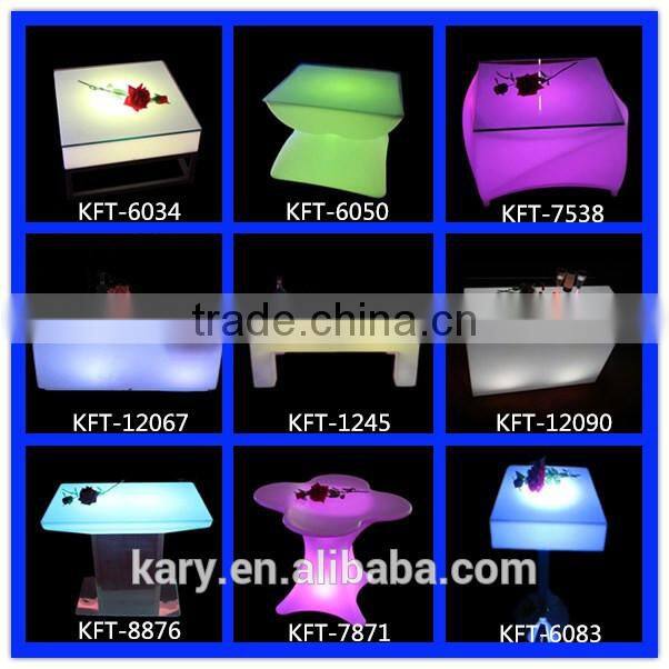 Rechargeable IR LED Illuminated coffee Table LED furniture Home garden