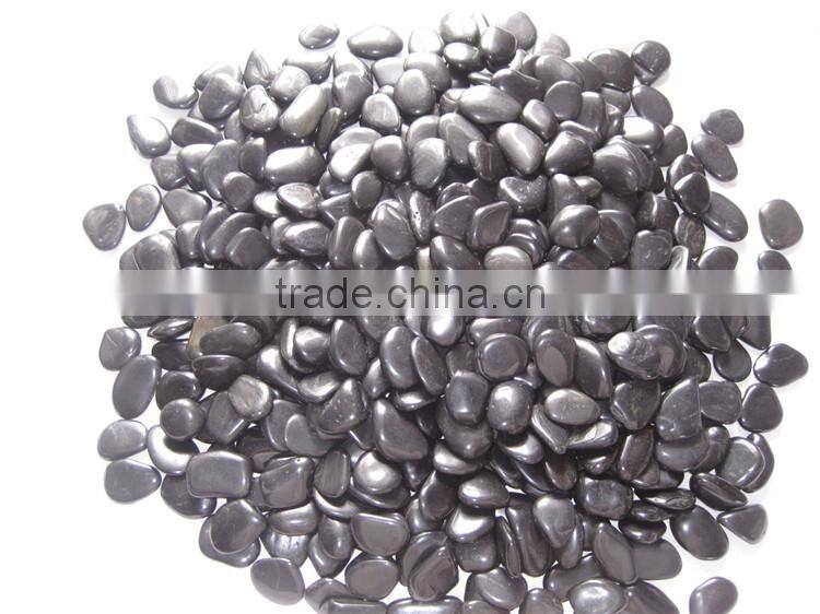Black Pebble Stone Natural River Stone For Landscaping