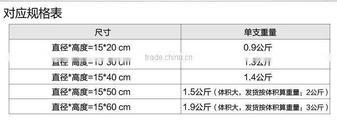 Cylindrical straight hydroponic glass containers transparent glass vase