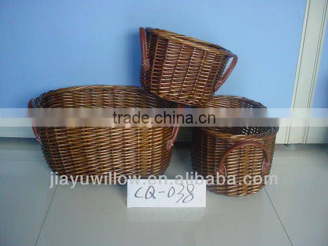 Classics maize covered wicker baskets wholesale