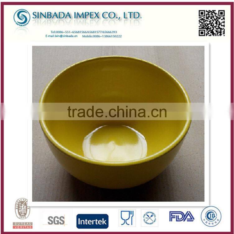 8 inch soild color ceramic stoneware bowl