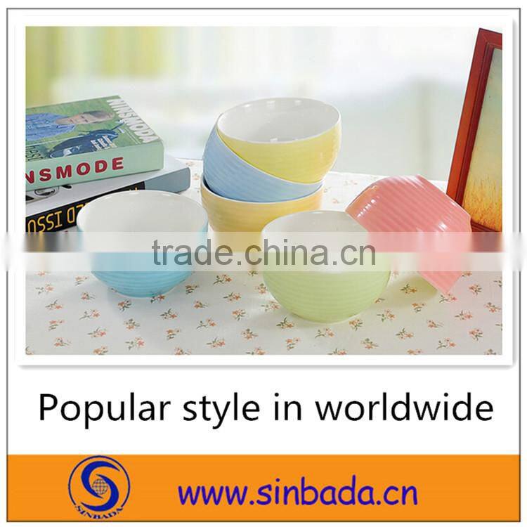 ceramic bowl with different color