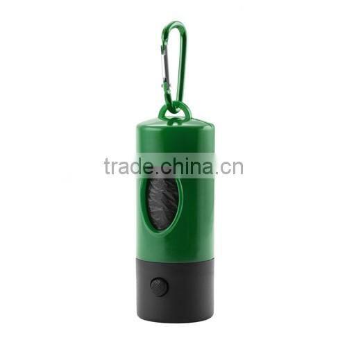 Multifunction pet waste bag dispenser with torch function