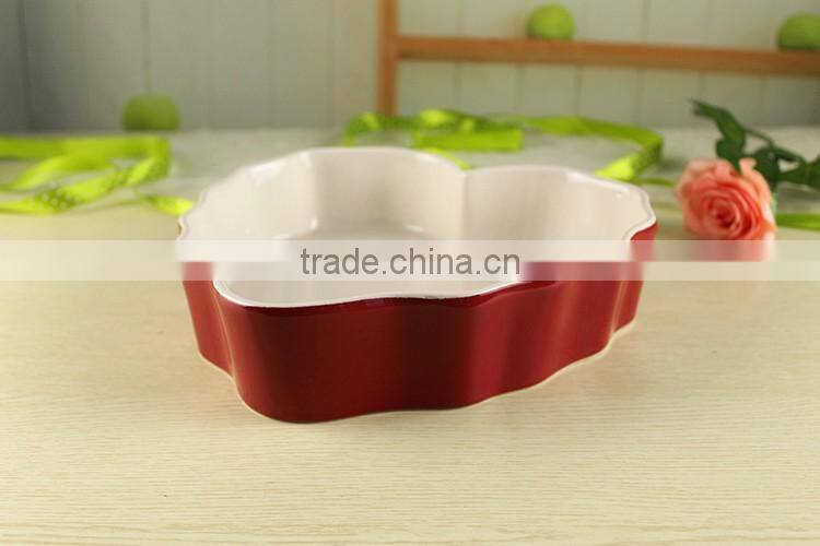 2017 factory supplies ceramic bakeware custom made baking pans