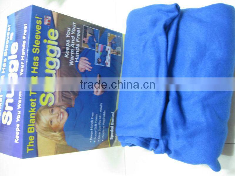 Snuggie Blanket With Sleeves/fleece blanket with sleeves/baby snuggie blanket