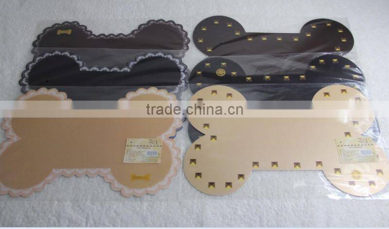 Bone Shape Stock Pets Eat Mat for dog pets placemat inventory Dog eat mat Eat Mat for pet Closeout Pet food mat for dog