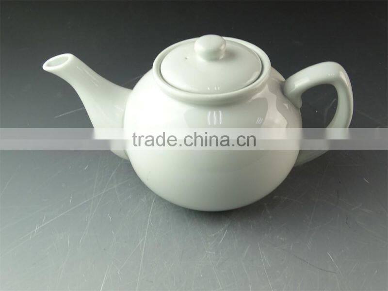 wholesale stock Cheap ceramic pot,white tea pot for restaurant