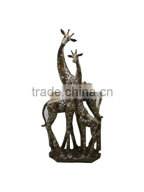 for 2015 new electro style resin giraffe statue