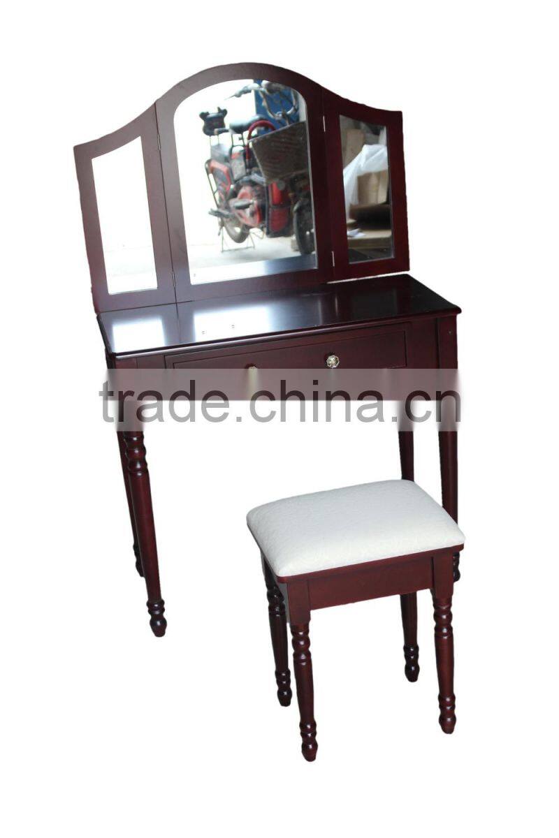 Vintage Cosmetics dressing table with mirrors/ Vanity table Dresser Vintage Cosmetics with mirror
