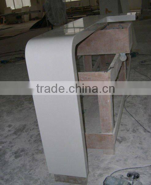 countertop solid surface material with designed edge
