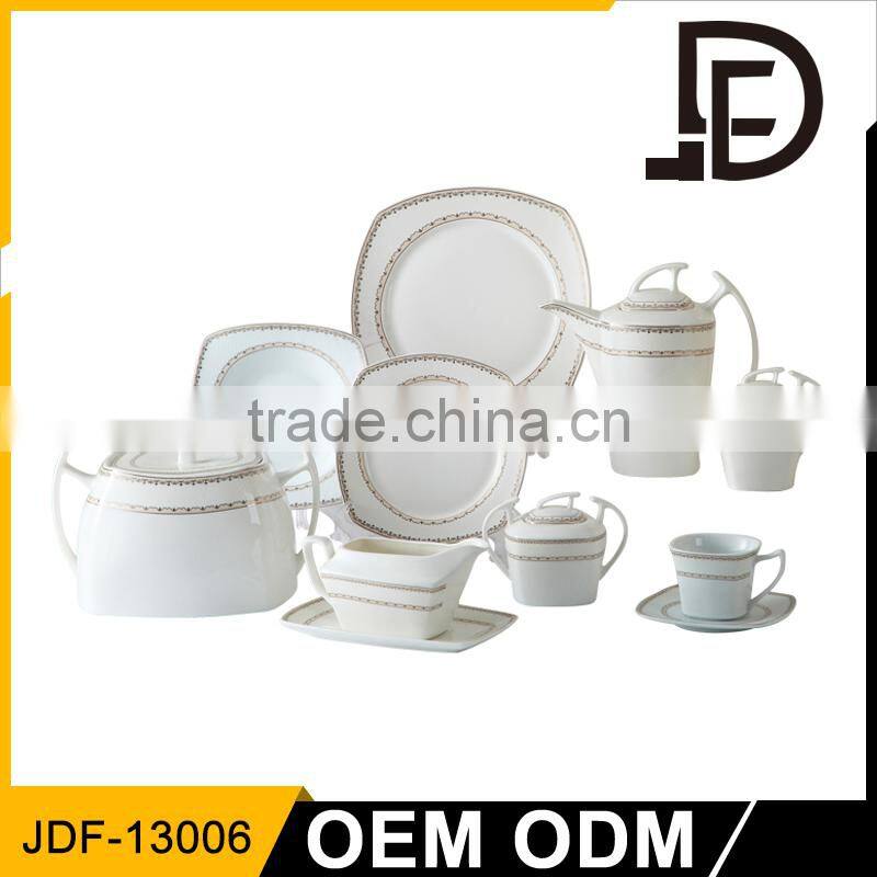 Factory direct promotional arabic dubai coffee pot and tea pot white ceramic teapot