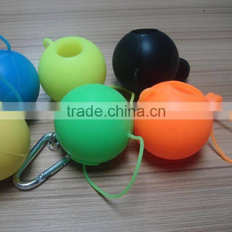 factory customize round outdoor portable silicone smokeless pocket ashtray