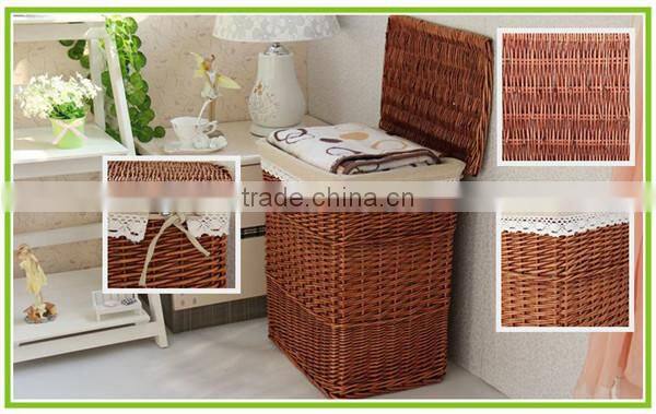 Beautiful rattan wicker Laundry basket with lids & large storage basket