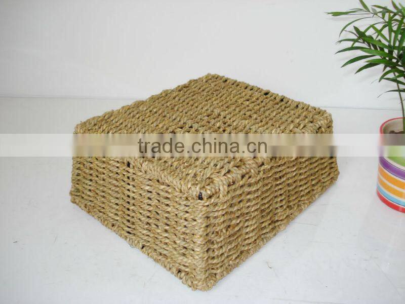 Small Rectangle sea grass basket &straw basket
