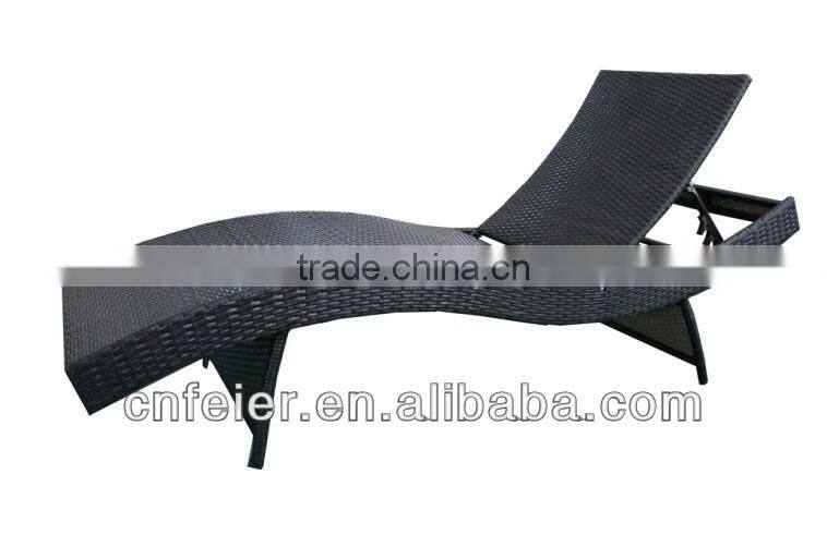 Portable kd aluminium sun lounger with hot market