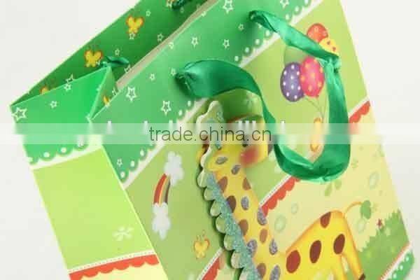Printed Foldable Gift Bag With 3D Animal Designs/ Shopping Bag