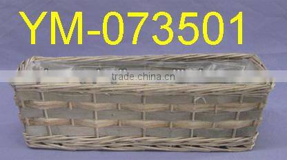 Cheap Wicker Garden Basket in Rectangular Shape
