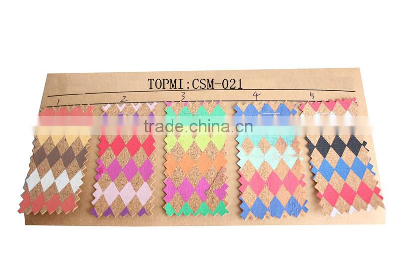 popular cork leather raw material for shoe heel