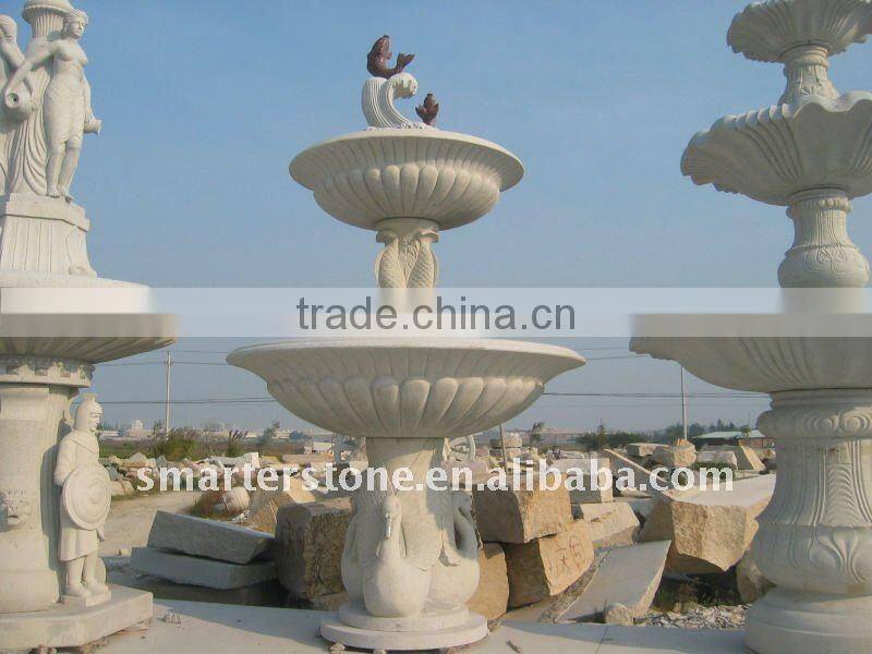White Marble Stone Water Fountain